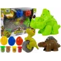 LEAN TOYS Play Dough Dinosaurs Eggs Mould 12 Pieces 4 Colours