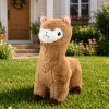 LEAN TOYS Plush Alpaca Cuddly Toy Soft Fur Beige 28 cm