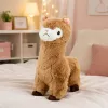 LEAN TOYS Plush Alpaca Cuddly Toy Soft Fur Beige 28 cm