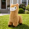 LEAN TOYS Plush Alpaca Llama Soft Toy - Cream, 28 cm, Cuddly Plush with Super Soft Fur