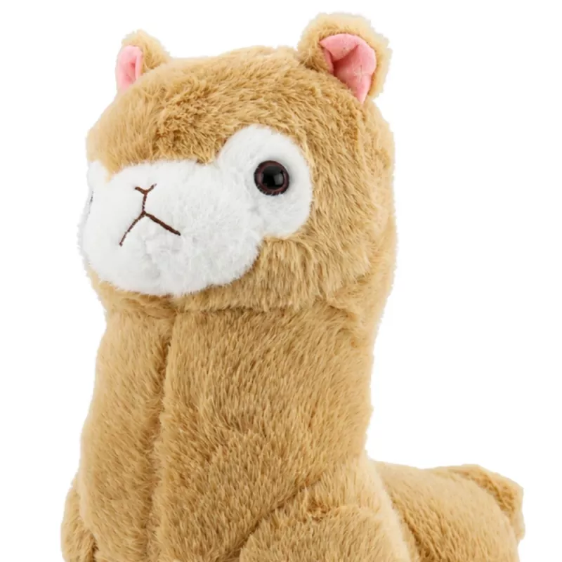 LEAN TOYS Plush Alpaca Llama Soft Toy - Cream, 28 cm, Cuddly Plush with Super Soft Fur