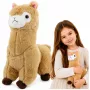 LEAN TOYS Plush Alpaca Llama Soft Toy - Cream, 28 cm, Cuddly Plush with Super Soft Fur