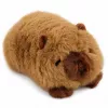 LEAN TOYS Plush Capybara Animal Mascot Cuddly Toy Brown 16 cm