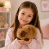 LEAN TOYS Plush Capybara Animal Mascot Cuddly Toy Brown 16 cm