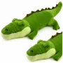 LEAN TOYS Plush Crocodile Mascot Cuddly Toy Realistic Green 70cm