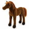 LEAN TOYS Plush Horse Cuddly Toy Dark Brown 40cm x 37cm