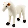 LEAN TOYS Plush Horse Plush Toy Mascot Cuddly Toy White 40cm x 37cm