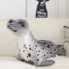 LEAN TOYS Plush Mascot Cuddly Toy Seal Gray 37cm