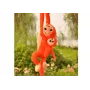 LEAN TOYS Plush Monkey with Baby Mascot, Orange with Sound 70 cm