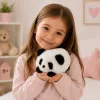 LEAN TOYS Plush Panda Animal Mascot Cuddly Toy Black and White 16 cm