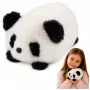 LEAN TOYS Plush Panda Animal Mascot Cuddly Toy Black and White 16 cm
