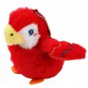 LEAN TOYS Plush Parrot Keychain Red 9 cm
