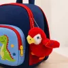 LEAN TOYS Plush Parrot Keychain Red 9 cm