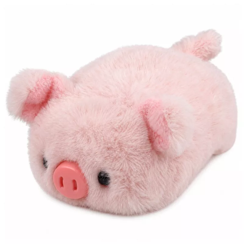 LEAN TOYS Plush Pig Mascot Soft Cuddly Toy Pink 16 cm