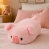 LEAN TOYS Plush Pig Mascot Soft Cuddly Toy Pink 16 cm