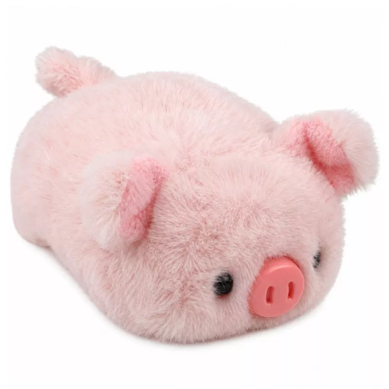 LEAN TOYS Plush Pig Mascot Soft Cuddly Toy Pink 16 cm