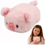 LEAN TOYS Plush Pig Mascot Soft Cuddly Toy Pink 16 cm