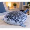 LEAN TOYS Plush Seal Mascot Cuddly Toy Natural Color Gray 38 cm