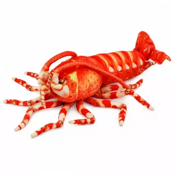 LEAN TOYS Plush Toy Cuddly Toy Large Shrimp Sea Animal 55 cm