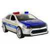 LEAN TOYS Police Car 1:14 Friction Drive Sounds Light Silver