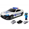 LEAN TOYS Police Car Storage Garage 2in1 Policeman Small Cars Sound Light