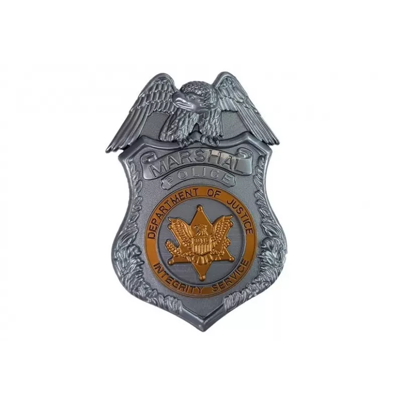 LEAN TOYS Police Gun Set Badge Navy Blue Sound Light Effects 37cm