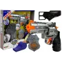 LEAN TOYS Police Kit Revolver 20cm Badge Holster Whistle Sound Light Effects