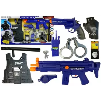 LEAN TOYS Police Play Set Rattling Raffle
