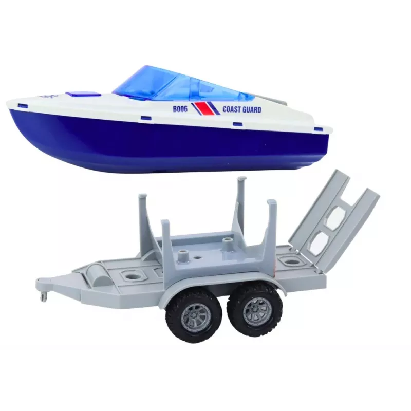 Police Quad with Trailer and Motorboat