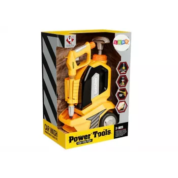 LEAN TOYS Pressure Washer for Kids - Toy Cleaning Set with Cloth, Sponge & Squeegee, Manual Pump, 750ml, Ages 3+