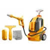 LEAN TOYS Pressure Washer for Kids - Toy Cleaning Set with Cloth, Sponge & Squeegee, Manual Pump, 750ml, Ages 3+
