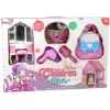 LEAN TOYS Princess Tent for Kids Beauty Salon Pink Accessories Crown