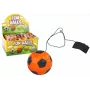 LEAN TOYS PU Football with Jojo Eraser for Bouncing, 6 cm, Orange