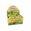 LEAN TOYS PU Football with Jojo Eraser for Bouncing, 6 cm, Yellow