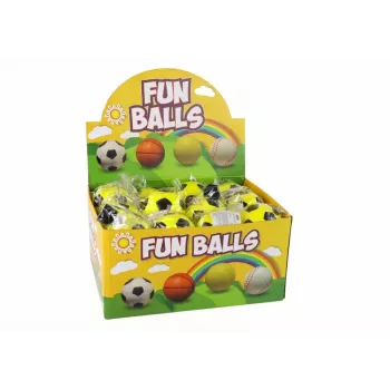 LEAN TOYS PU Football with Jojo Eraser for Bouncing, 6 cm, Yellow