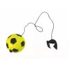 LEAN TOYS PU Football with Jojo Eraser for Bouncing, 6 cm, Yellow