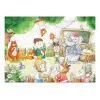 LEAN TOYS Puzzle School for Animals 100 pieces