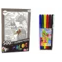 LEAN TOYS Puzzles to Colour 500 Pieces Fish Ocean