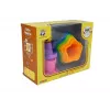 LEAN TOYS Pyramid Cups for Babies Asterisks