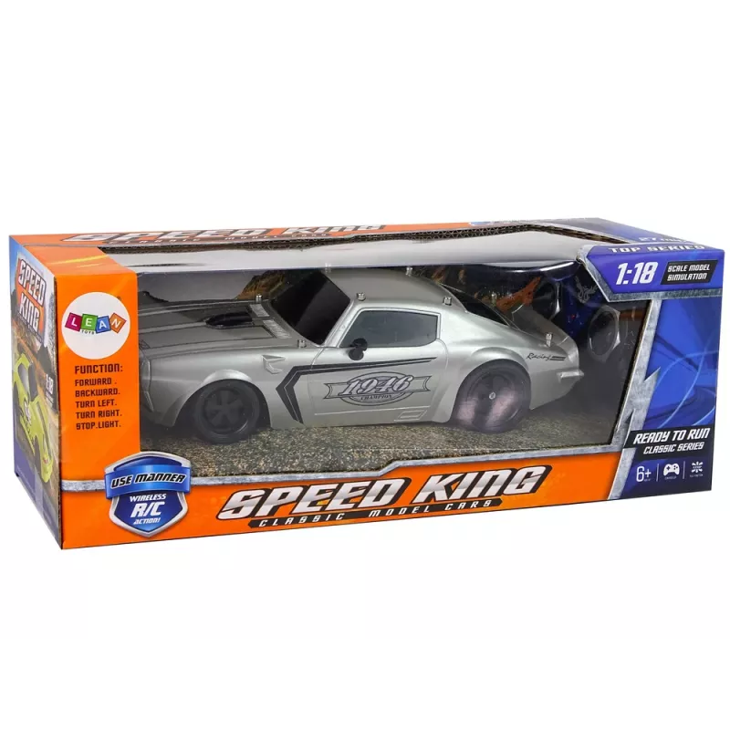 LEAN TOYS R/C 1:18 Silver Champion Pilot Sports Car