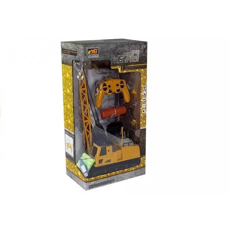 LEAN TOYS R/C Crane with Movable Arm and Lights