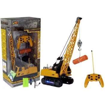 LEAN TOYS R/C Crane with Movable Arm and Lights