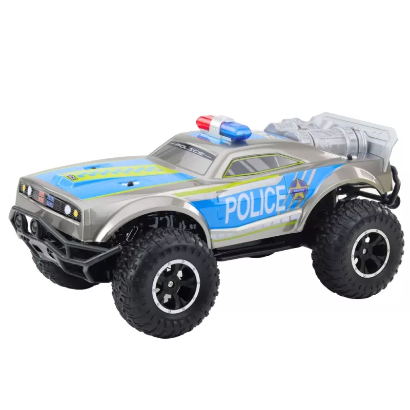LEAN TOYS RC Off-Road Police Car 1:8 Silver