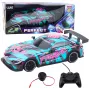 LEAN TOYS RC Racing Car with Illuminated Turquoise Body 1:16 Scale 2.4 GHz Remote Control