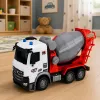 LEAN TOYS RC Remote Controlled Concrete Mixer Truck with Moving Drum and Lights 1:14
