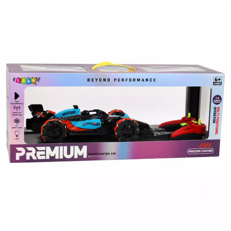 LEAN TOYS RC Sports Remote Controlled Racer Drift Maneuvers Lights Sounds 1:14