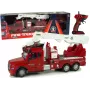 LEAN TOYS Remote Control Fire Truck 2.4G with Lights and Sounds Red