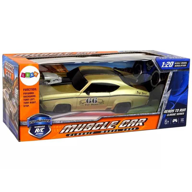 LEAN TOYS Remote Control Sports Car Classic 1:20 Gold Pilot