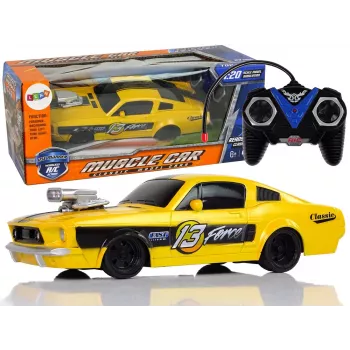 LEAN TOYS Remote Control Sports Car Classic 1:20 Yellow Pilot