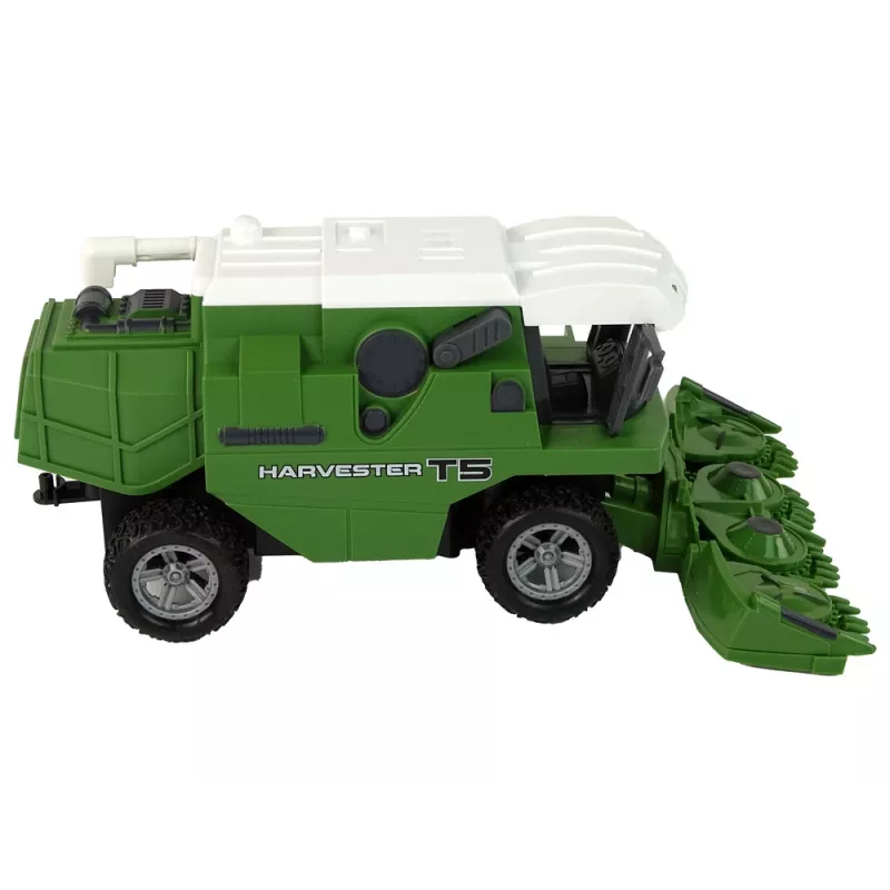 LEAN TOYS Remote Controlled Agricultural Harvester R/C Lights Green